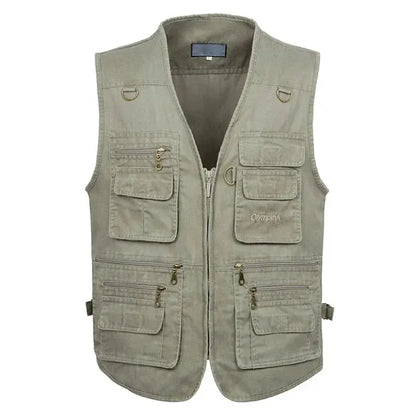 8XL 9XL 10XL New Male Casual Summer Big Size Cotton Sleeveless Vest With Many 16 Pockets Men Multi Pocket Photograph Waistcoat by All Mart Bristol Ltd