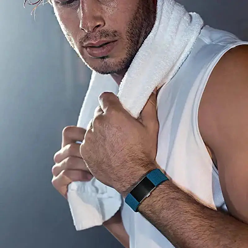 Fitbit Charge 2 smart wristband heart rate monitoring exercise pedometer fitness sleep call notification GPS IOS Android by All Mart Bristol Ltd