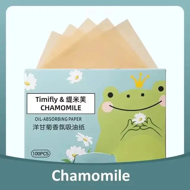 100 sheets Face Oil Absorbing Paper Oil Blotting Paper Oil Control Facial Cleansing Face Wipes Men Women Beauty Makeup Tools Acc by All Mart Bristol Ltd