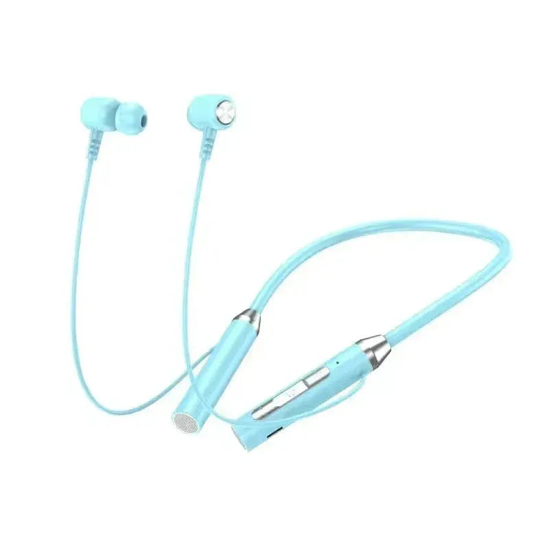 Wireless Headphones Bluetooth 5.0 Neckband Earphones Silicone Hifi 9D Stereo Sports Headset Halter Waterproof Magnetic Earbuds by All Mart Bristol Ltd