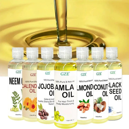 GZE Grapeseed Oil, Skin Care for Sensitive Skin, Light Silky Moisturizer for All Skin Type, Hair Strengthens Vegan Thickening by All Mart Bristol Ltd