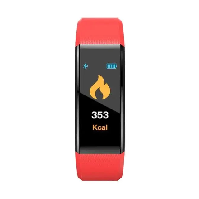 Smart Sports Bracelet Men and Women Pedometer Heart Rate Blood Pressure Fitness Tracker Smartwatch Bluetooth for iOS android+BOX by All Mart Bristol Ltd