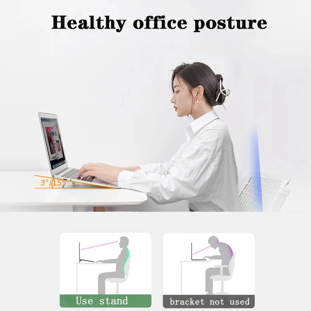 Mini Portable Legs Laptop Stand For Computer Keyboard Holder Laptop Stands For Macbook Huawei Xiaomi Notebook Aluminum Support by All Mart Bristol Ltd