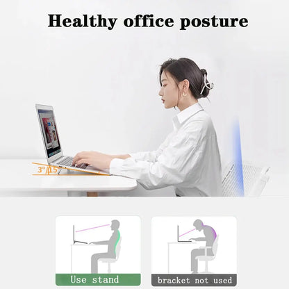 Mini Portable Legs Laptop Stand For Computer Keyboard Holder Laptop Stands For Macbook Huawei Xiaomi Notebook Aluminum Support by All Mart Bristol Ltd