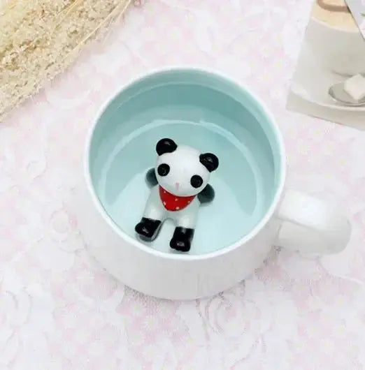 400ML Ceramic Mugs Creative Cute Cartoon Stereo Animal Milk Coffee Cups Couple Cups of Household Drinking Water Supplies by All Mart Bristol Ltd