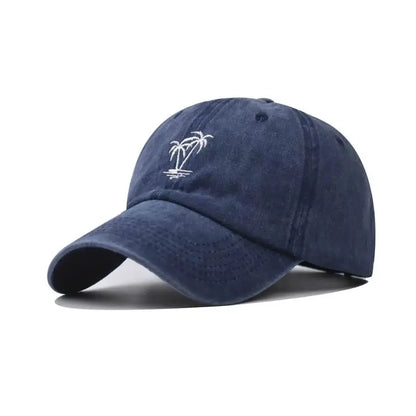 Fashion WASHED DENIM Baseball Cap Men Women Distressed Faded Caps Sunscreen Hats Adjustable Baseball Hats Outdoor Sports Hats by All Mart Bristol Ltd