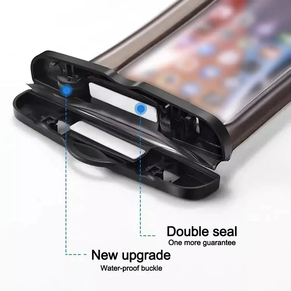 Transparent Waterproof Phone Case Touch Screen Under 7.0 inches Mobile Phone Cover with Lanyard Phone Sealed Bag Swimming&Diving by All Mart Bristol Ltd