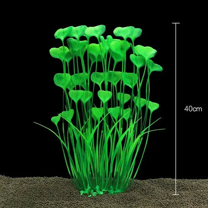 Fish Tank Water Plant Decoration Aquarium Decor Aquatic Plants Underwater Plastic Artificial Grass Accessories Pet Supplies Home by All Mart Bristol Ltd