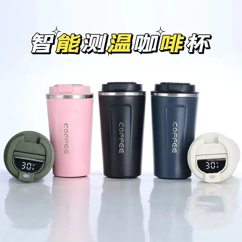 380/510ml Thermos Coffee Mug Stainless Steel Coffee Cup Temperature Display Vacuum Flask Thermal Tumbler Insulated Water Bottle by All Mart Bristol Ltd
