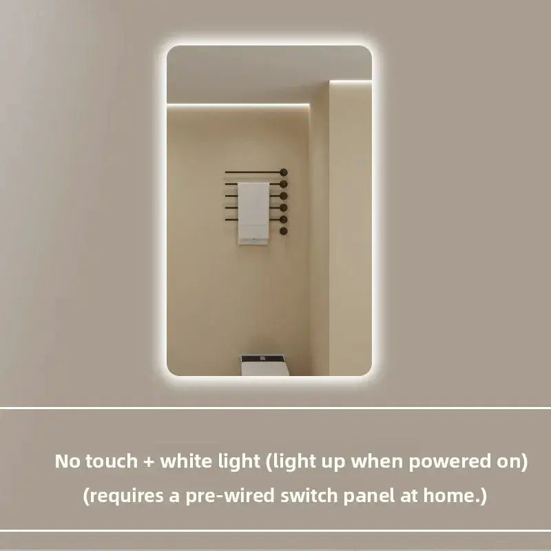 New Smart Mirror Wall Hanging LED High Definition Induction Anti-fog Bathroom Mirror Touch Screen 23.5 * 15.5 Inches Vanity by All Mart Bristol Ltd