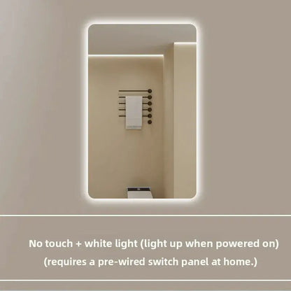 New Smart Mirror Wall Hanging LED High Definition Induction Anti-fog Bathroom Mirror Touch Screen 23.5 * 15.5 Inches Vanity by All Mart Bristol Ltd