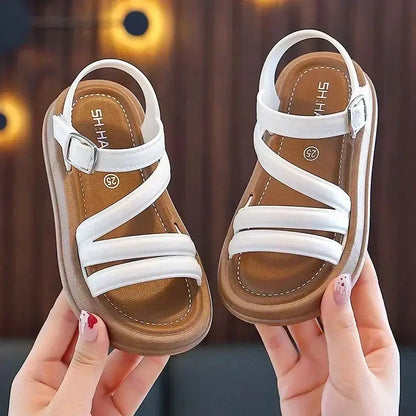 Baby Girls Sandals Summer Casual Children Sandals Girls Flat Shoes Fashion Casual Non Slip Kids Beach Shoes sandalias de mujer by All Mart Bristol Ltd