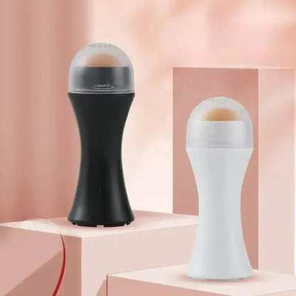 Volcanic Oil-Absorbing Face Roller - Portable Reusable Oil Blotting Tool, Natural Lava Stone for Shine Control & Matte Skin, Mak by All Mart Bristol Ltd