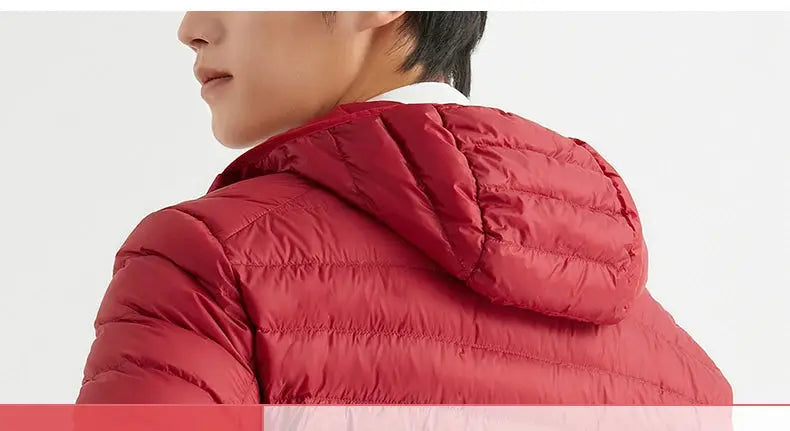 Man 90% Duck Down Hooded Jacket Winter Autumn Coat Men Ultra Light Jackets Warm Outwear Parkas Outdoors Campaign Clothes by All Mart Bristol Ltd
