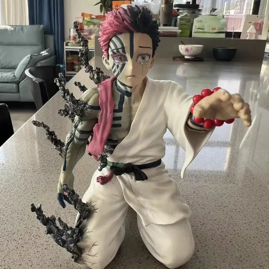 New Anime Figure 13cm Demon Slayer Akaza Hakuji Model Doll Action Figurine Pvc Decoration Peripheral Desktop Ornament Decor Toy by All Mart Bristol Ltd