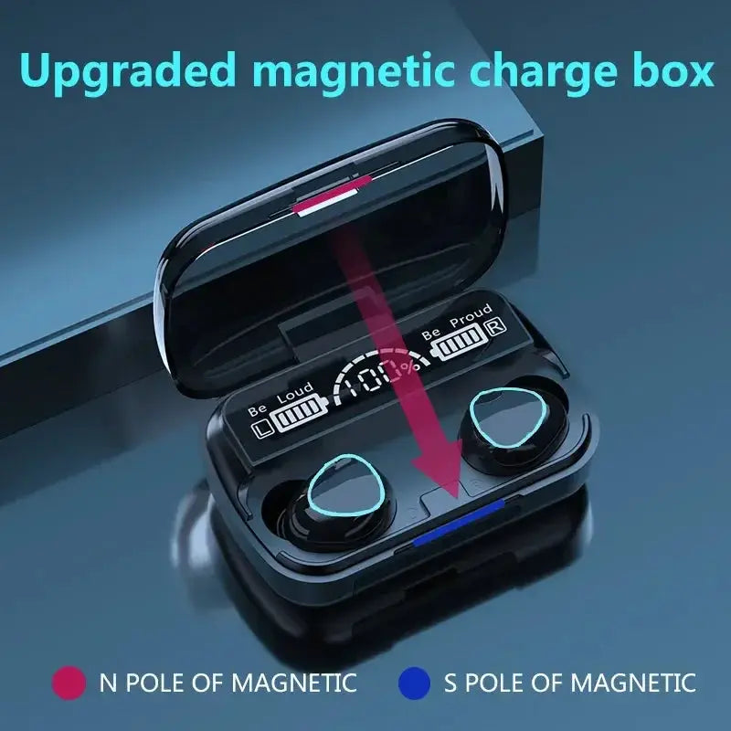 M10 TWS Wireless Headphones fone Bluetooth-compatible Earphones In-Ear Headset Sports Stereo Noise Canceling Earbuds for Xiaomi by All Mart Bristol Ltd