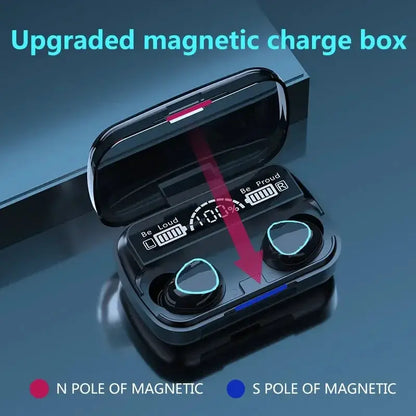M10 TWS Wireless Headphones fone Bluetooth-compatible Earphones In-Ear Headset Sports Stereo Noise Canceling Earbuds for Xiaomi by All Mart Bristol Ltd