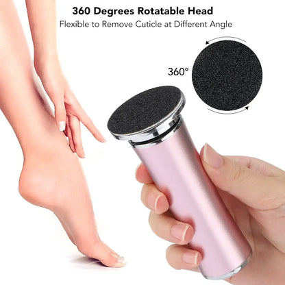 Electric Foot Callus Remover Foot Care File Heels Dead Skin Pedicure Tool Electronic Foot Grinder and Replacement Sandpaper by All Mart Bristol Ltd