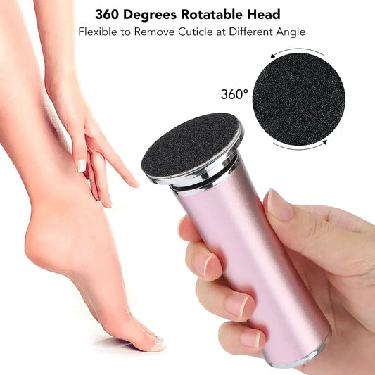 Electric Foot Callus Remover Foot Care File Heels Dead Skin Pedicure Tool Electronic Foot Grinder and Replacement Sandpaper by All Mart Bristol Ltd