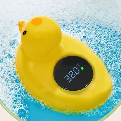 Little Yellow Duck Thermometer Baby Bathtub Shower Water Thermometer Baby Safe Temperature Sensor Floating Waterproof Baby by All Mart Bristol Ltd