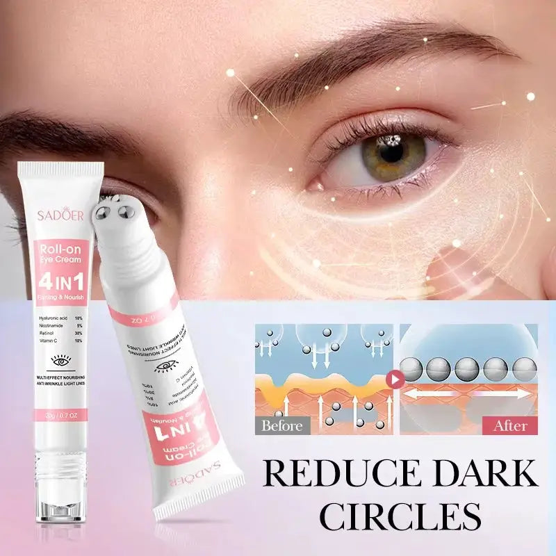 Instant Eye Bag Remove Cream Retinol Anti-Wrinkle Firming Skin Fade Fine Lines Anti Dark Circle Puffiness Brighten Eye SkinCare by All Mart Bristol Ltd