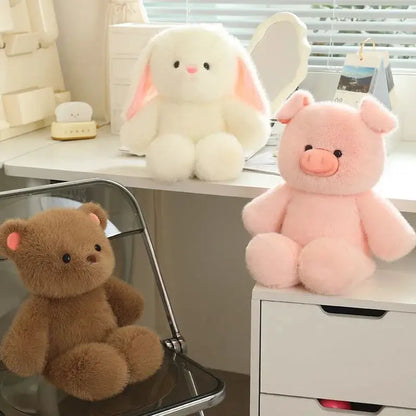 30cm Cute Brown Bear Plush Toy Cartoon Fun Rabbit Pink Pig Plush Doll Sleeping Pillow Giving Girlfriend Birthday Gift by All Mart Bristol Ltd