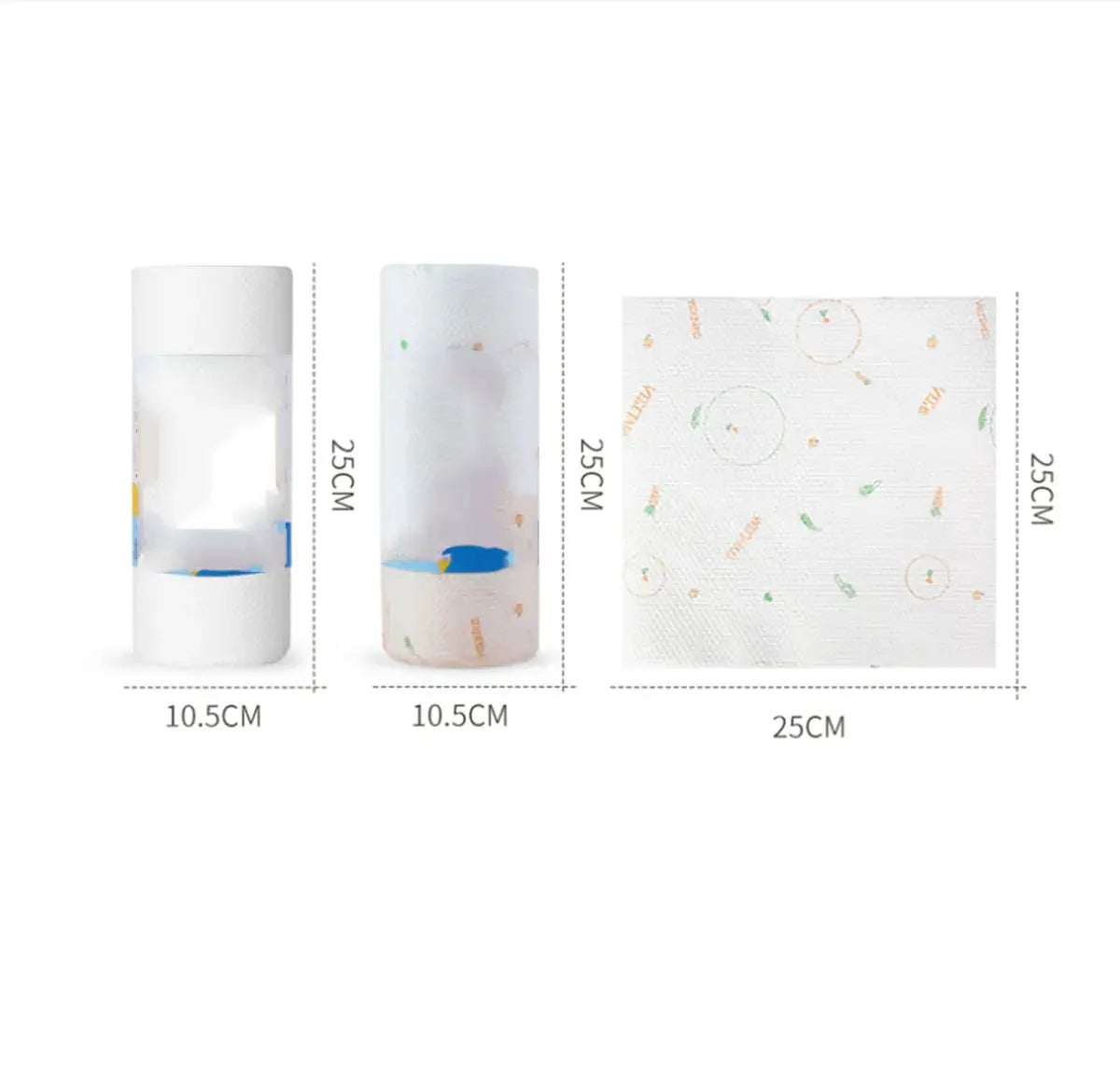 One roll Lazy rag wholesale absorbent thickening kitchen paper dry and wet dual-use oil-free disposable lazy rag by All Mart Bristol Ltd