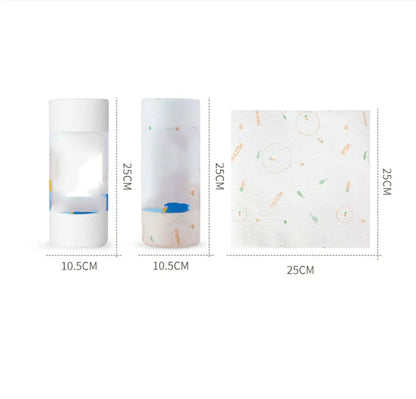 One roll Lazy rag wholesale absorbent thickening kitchen paper dry and wet dual-use oil-free disposable lazy rag by All Mart Bristol Ltd