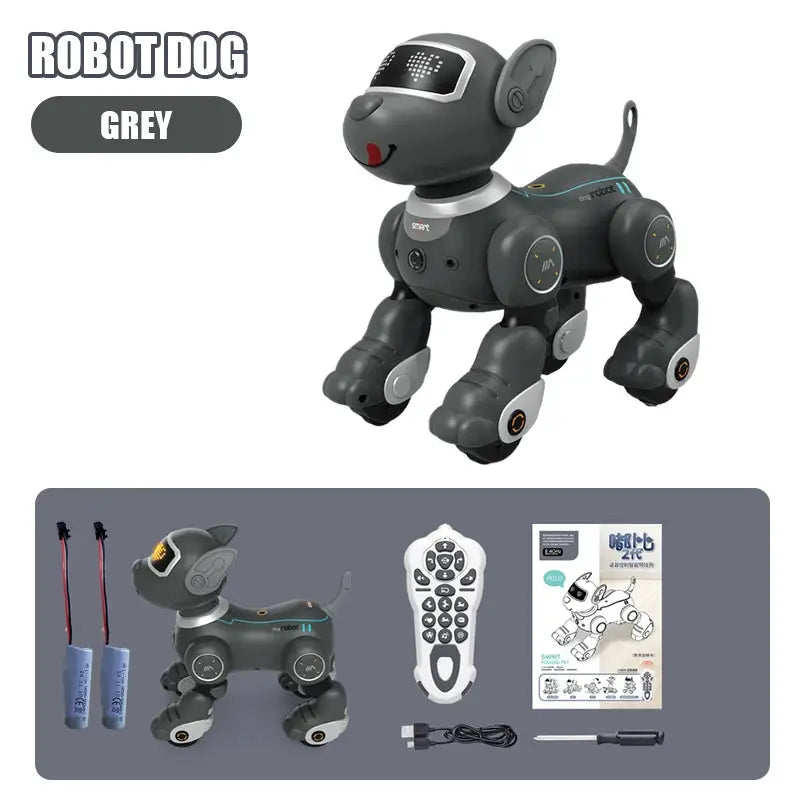 Robot Dog Intelligent Ai Programmable Smart Toys for Children Multi-Functional with Sound Led Eyes Dancing Electronic Pets Dog by All Mart Bristol Ltd