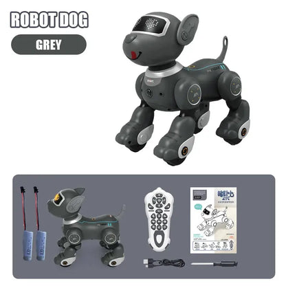 Robot Dog Intelligent Ai Programmable Smart Toys for Children Multi-Functional with Sound Led Eyes Dancing Electronic Pets Dog by All Mart Bristol Ltd