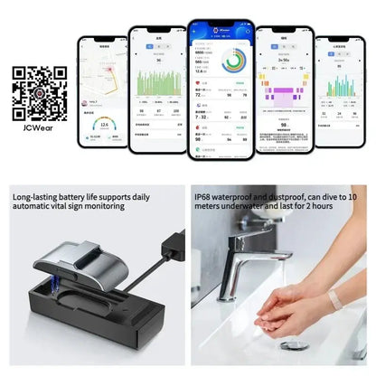 2208A Smart Bracelet Heart Rate Blood Pressure Monitor Pedometer Sport Fitness Tracker for Men Women Electronic Bracelet by All Mart Bristol Ltd
