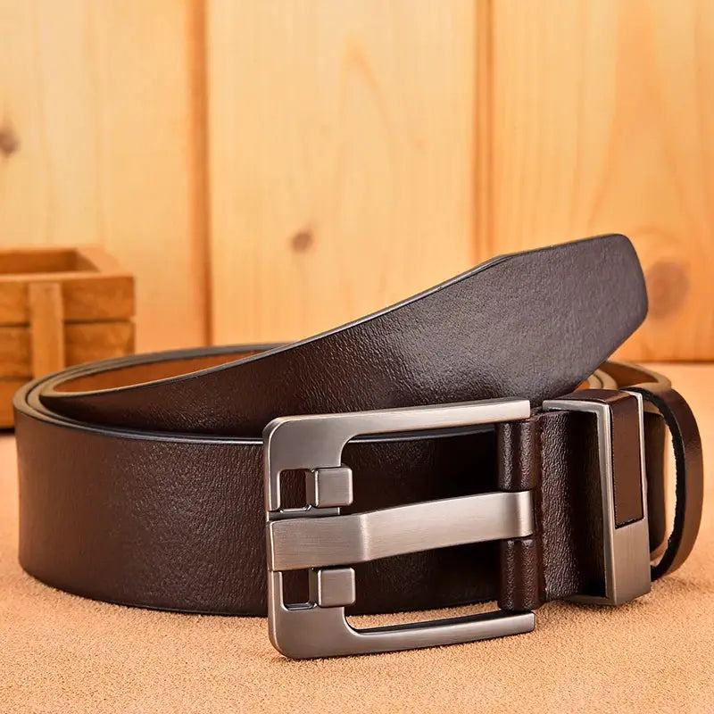 Luxury Belt Men's Belt New Large Plus Size 100-130cm Retro Needle Buckle Men's Belt High Quality by All Mart Bristol Ltd