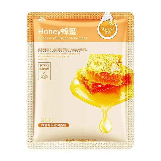 10pcs Natural Plant Facial Mask Moisturizing Oil Control Anti-Aging Fruit Aloe Korean Sheet Face Mask Beauty Skin Care Prodcuts by All Mart Bristol Ltd