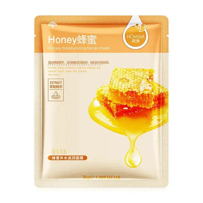 10pcs Natural Plant Facial Mask Moisturizing Oil Control Anti-Aging Fruit Aloe Korean Sheet Face Mask Beauty Skin Care Prodcuts by All Mart Bristol Ltd