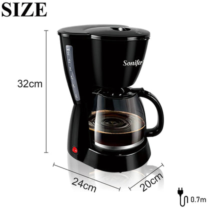 Sonifer 1.5L Electric Drip Coffee Maker 800W by All Mart Bristol Ltd