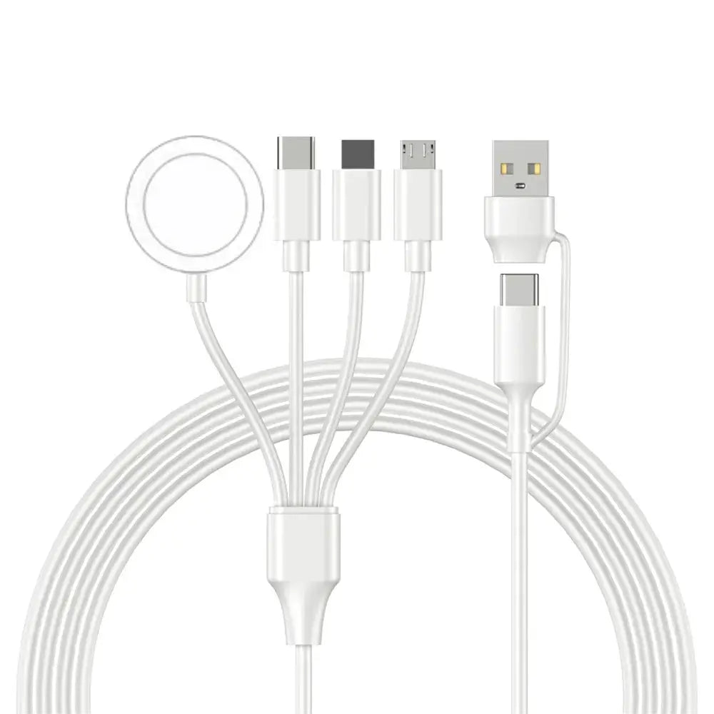 4 in 2 Multi Charging Cable For Iwatch Iphone Charger Usb Type-C Fast Charging Cable High-Quality Airpods iPad Accessories by All Mart Bristol Ltd