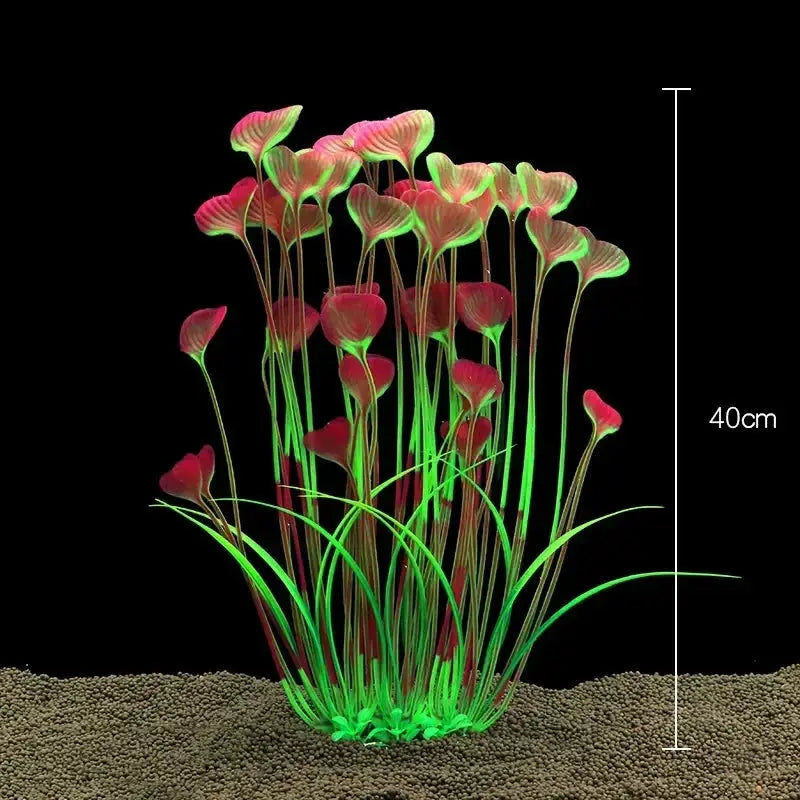 Fish Tank Water Plant Decoration Aquarium Decor Aquatic Plants Underwater Plastic Artificial Grass Accessories Pet Supplies Home by All Mart Bristol Ltd