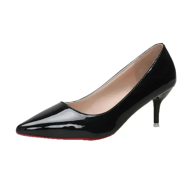 Sexy Red Bottom Women High Heels Classic Ladies Pumps Autumn Leather Dress Heel Shoes for Women Banquet Wedding High Heels by All Mart Bristol Ltd