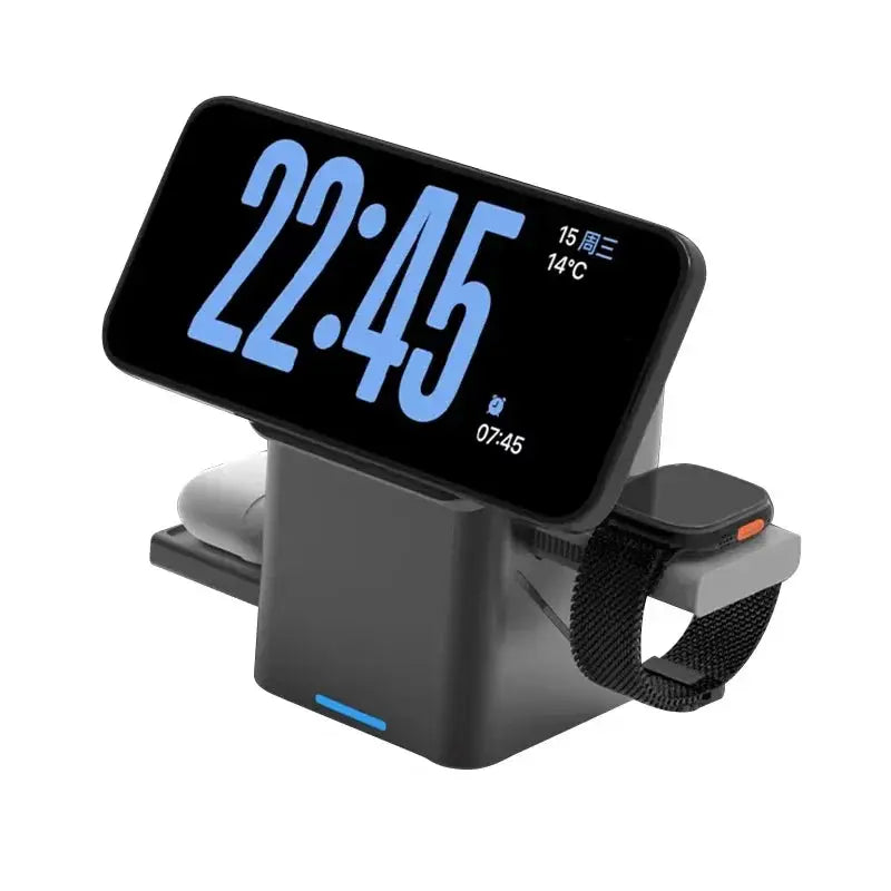 3 in 1 Wireless Charger Rotating Magic Magnetic for Apple Dock Charger for Iphone 16 15 14 13 Pro Max Iwatch Airpods Charger by All Mart Bristol Ltd