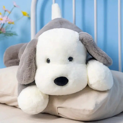 30cm Cut Lying Dog Plush Toys Pillow Stuffed Animal Comfort Soft Dolls Kids Birthday Gift Cartoon Anime Toy Christmas by All Mart Bristol Ltd