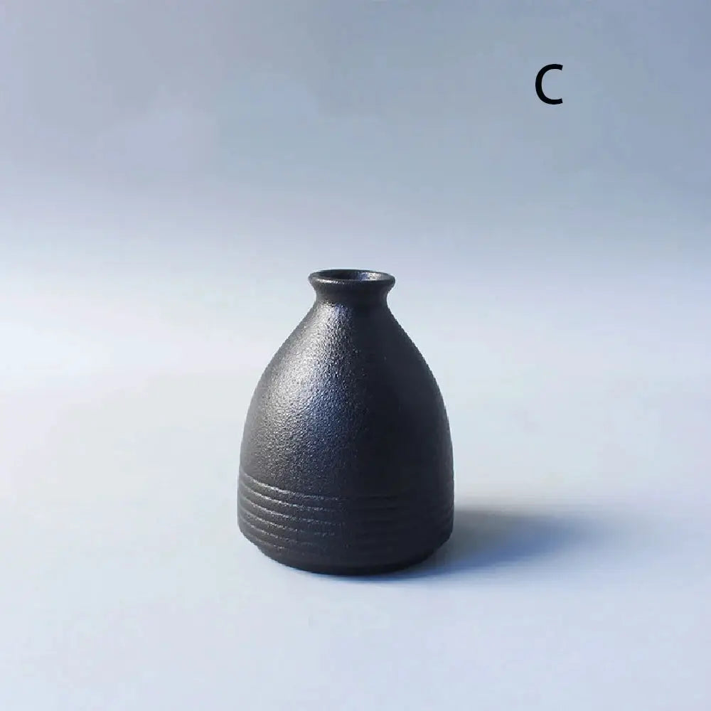 Ceramic Small flower Vase Home Decoration Crafts Tabletop Ornament Simplicity Japanese-style Decoration by All Mart Bristol Ltd