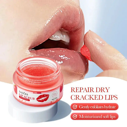 20g Strawberry Lip Scrub Natural Fruits Care Gently Exfoliates Hydrates Diminishes Lip Lines Moisturizing Lip Balm by All Mart Bristol Ltd
