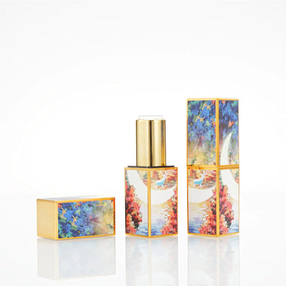 4g Lipstick Tube Cosmetic Jar Multi-patterned Square Shape Empty DIY Lip Balm Lipstick Tube Sinicism Makeup Container Portable by All Mart Bristol Ltd