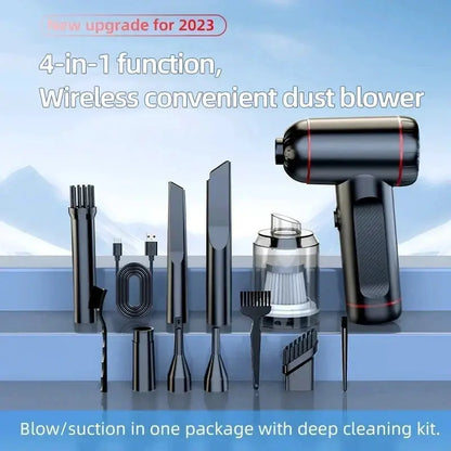 New 1600000Pa 5 in1 Wireless Automobile Vacuum Cleaner Portable Robot Vacuum Cleaner Handheld Mini For Car Home Appliance by All Mart Bristol Ltd