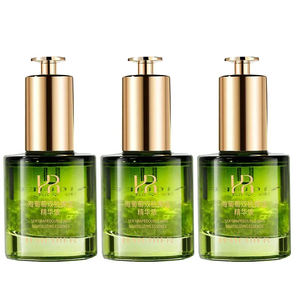 Sea Grape Collagen Peptide Double Anti Revitalizing Essence Oil Skin Care Moisturizing Brighten Anti-Aging Firming Face Serum by All Mart Bristol Ltd