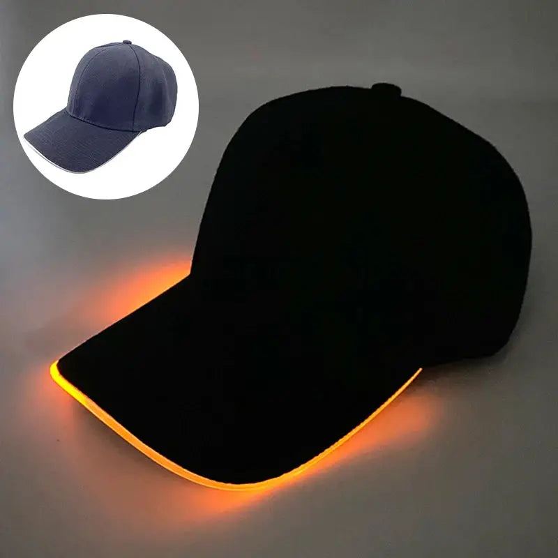Wholesale Baseball Caps Night Glow Light Cap Boys Girls Fashion Headwear Costumes Accessory Caps Hats by All Mart Bristol Ltd