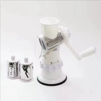 3 In 1 Vegetable Slicer Manual Kitchen Accessories Grater for Vegetable Cutter Round Chopper Mandolin Shredder Potato Home Kitch by All Mart Bristol Ltd