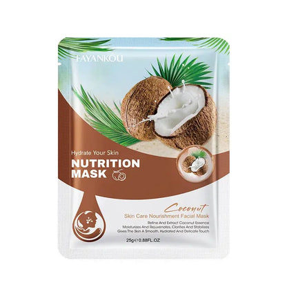 10pcs Fruits Facial Masks For Face Skincare Moisturizing Brightening Hydrating Firming Face Mask Beauty Face Skin Care Products by All Mart Bristol Ltd