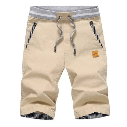 2026 Summer Men's Shorts Hot Casual Cotton Fashion Boardshort Bermuda Male Drawstring Elastic Waist Breeches Beach Shorts Men by All Mart Bristol Ltd
