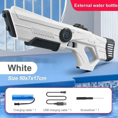 Electric Automatic Water Storage Gun Toys Portable Children Summer Beach Outdoor Fight Fantasy Spray Gun Toys Boy Kid Adult Game by All Mart Bristol Ltd